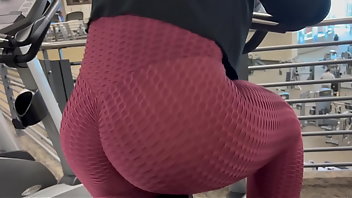 Spandex Ass Public Big Ass Gym 