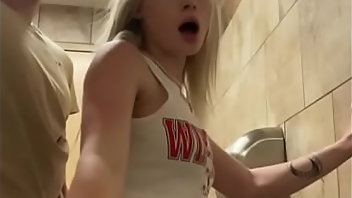 Bathroom Blonde Creampie Amateur 
